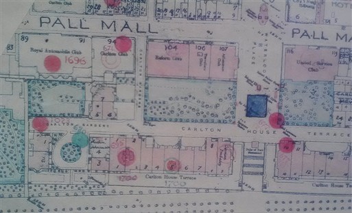 Photo:Bomb Map: Carlton House Terrace